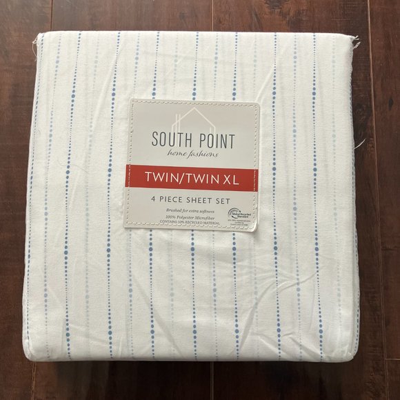 *NEW* South Point Home Fashions Microfiber 4-Piece Sheet Set - gray only - Picture 8 of 9